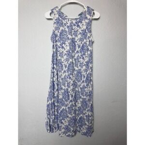 Mimi Essentials Dress Women's S Blue White Maternity Charming Modest Grandmacore